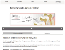 Tablet Screenshot of cornelia-meissner.de